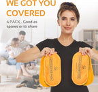 AllSett Health Reusable Hot and Cold Gel Ice Packs for Injuries | Cold Compress, Ice Pack, Gel Ice Packs, Cold Pack, ice Pack, Cold Packs for Injuries, 10.5 in Long x 5 in Wide, | 4 Pack Orange