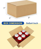 40-Pack-Small-Shipping-Boxes-9x6x4, Corrugated-Cardboard-Boxes-for-Packaging-Small-Business, Brown-Boxes-Mailers