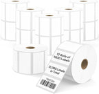 2.25" x 1.25" Direct Thermal Labels, Strong Adhesive Barcode & Address Stickers Compatible with Zebra, Rollo, Munbyn & Most Desktop Thermal Printers (12 Rolls / 12000 Labels), TRSTGIX