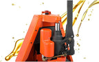 Full Electric Pallet Jack 3300Lbs Capacity, Lithium Powered Pallet Truck 48" x27" Fork Size, Walkie Pallet Lift Trucks for Factory, Warehouse, Supermarket, Multifunctional Handle with Extra Battery