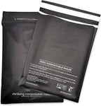 100% Compostable Biodegradable Mailers | Reusable Poly Bags | Zero-Waste Double-Seal Extra Thick | Shipping Envelopes Pouches | Certified Green Packaging - Size 14.9" x 19"