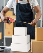 Assorted-Sizes-Shipping-Boxes-45-Pack: 6x4x4 & 8x6x4 & 9x6x4 Small-Shipping-Boxes-Mailers, White Corrugated-Cardboard-Boxes-for-Packing-Small-Business Mailing