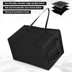 3-Pack Insulated Food Delivery Bag, Insulated Bags for Doordash, XXXL Pizza Delivery Bags, Large Capacity Cooler Bag for Grocery Shopping and Catering, Warmer/Frozen(Black)