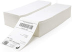 Buhbo 4" x 6" Direct Thermal Labels - Perforated BPA Free - Compatible with Zebra & Rollo Printer - Commercial Grade Shipping (2000 Fanfold Labels - 2 Stacks of 1000)
