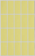 Small Rectangular Label Stickers 1.57 inch x 0.75 inch - 2160 Pack, Pastel Yellow Color-Coding Labels (40mm x 19mm)
