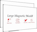 JILoffice Large Magnetic White Board, Dry Erase Whiteboard 96 x 48 Inch, 2 Pack, Silver Aluminum Frame Wall Mounted Board for Office Home and School