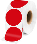 2 Inch Red Circle Stickers 500 Pcs,Permanent Color Coding Dots for Office,Home Organization, File Classification,Multipurpose Labels