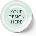 100 Custom Vinyl Stickers - Upload Your own Image, Text, Design, Logo - Personalized Logo Labels for Handmade, Packaging, Bottle, Jars, Candle, Brand Stickers (Mint, 1x1)