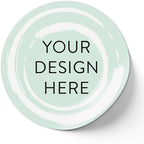 100 Custom Vinyl Stickers - Upload Your own Image, Text, Design, Logo - Personalized Logo Labels for Handmade, Packaging, Bottle, Jars, Candle, Brand Stickers (Mint, 1x1)