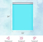 UCGOU Poly Mailers 19x24 Inch Teal 100 Pack Extra Large Shipping Bags Strong Thick Mailing Envelopes Self Seal Adhesive Waterproof and Tear Proof Boutique Postal for Clothing Quilt and More