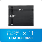 Quality Park Bubble Mailers, 8.25 x 11 Shipping Envelopes, Water Resistant Black Poly Padded Envelopes, Redi-Strip Peel Off Closure (QUA85870), Letter, 25/Box
