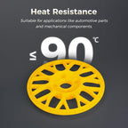 FLASHFORGE ABS Pro Filament 1.75mm Yellow, 3D Printer Filament 1kg (2.2lbs) Spool-Dimensional Accuracy +/- 0.02mm, Hot Deformation Below 90℃, Great for Printing Heat-Resistant Functional Parts