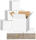 40-Pack-Small-Shipping-Boxes-6x6x6, Corrugated-Cardboard-Boxes-for-Packaging-Small-Business, White-Boxes-Mailers