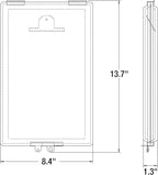 Buyers Products 5201103 Aluminum Clipboard Document Holder, Manifest Holder for Trucks and Trailers, Easily Holds Paperwork for Over-The-Road Hauling