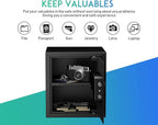 RPNB Deluxe Safe and Lock Box,Digital Keypad Safe Box,Steel Alloy Small Safes, Keypad Lock,Perfect for Home Office Hotel Business Jewelry Cash Use Storage,1.2 Cubic Feet