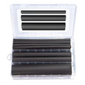 27pcs 3:1 Dual Wall Adhesive Heat Shrink Tubing Kit, 3 Large Sizes (Diameter): 3/4, 1/2, 1/4-inch, Marine 7-inch Long Cable Wire Sleeve Tube Assortment with Storage Case for DIY by MILAPEAK (Black)