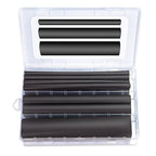 27pcs 3:1 Dual Wall Adhesive Heat Shrink Tubing Kit, 3 Large Sizes (Diameter): 3/4, 1/2, 1/4-inch, Marine 7-inch Long Cable Wire Sleeve Tube Assortment with Storage Case for DIY by MILAPEAK (Black)