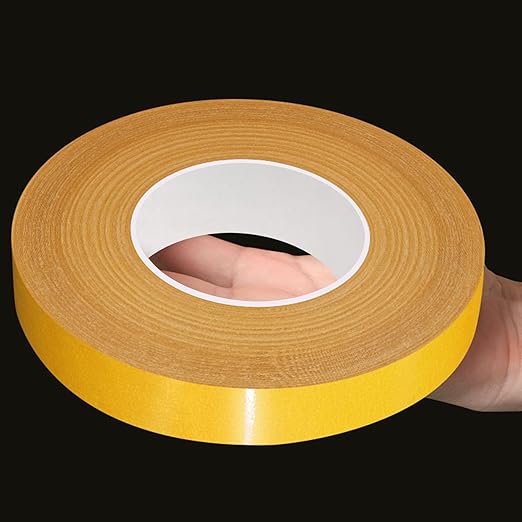 CHENYA Double Sided Tape Heavy Duty,0.59" X 66 Ft,Strong Carpet Tape with Fiberglass Mesh,Super Sticky Clear Two Sided Tape for Mounting Crafts,Carpet,Picture,Wallpaper,Balloon