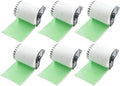 BETCKEY - Continuous Length Shipping Labels Replacement for Brother DK-2243 (4 in x 100 ft), Compatible with Brother QL Label Printers [6 Rolls/Continuous Labels, Green]