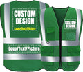 BeautyWill Custom Logo Safety Vest Class2 High Visibility Reflective Vest Breathable Construction Vest