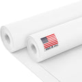 24" x 1200" (100 ft) White Kraft Paper Roll (Value Pack of 2), 45 lbs Thickness, Made in USA Colored Kraft Paper for School, Bulletin Board - Odorless, Non-Toxic, Safe for Kids