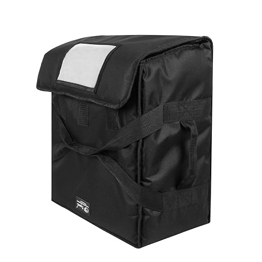 Pizza Bag,Large Thermal Pizza Delivery Bags Insulated Food Delivery Bag Professional Moisture Free Pies Pizza Warmer Carrier Bags Hold Up 5-16" or 4-18" (Black, 20"X20"X11")