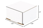 Box USA BMLR5 4 3/8"L x 4 3/8"W x 2 1/2"H, White (Pack of 50)