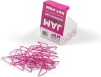 JAM PAPER Colorful Butterfly Clips - Pink Paper Clamps - 15/Pack