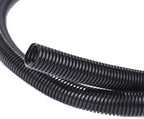 Alex Tech 25ft - 3/8 inch Split Wire Loom Tubing - Black