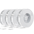 4 Pack Double Sided Tape Heavy Duty, Extra Large16.4FT Nano Double Sided MountingTape, Transparent Strong Removable Adhesive Picture Hanging Strips, Wall Tape Sticky Poster Carpet Decor