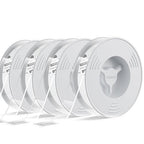 4 Pack Double Sided Tape Heavy Duty, Extra Large16.4FT Nano Double Sided MountingTape, Transparent Strong Removable Adhesive Picture Hanging Strips, Wall Tape Sticky Poster Carpet Decor