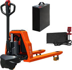Full Electric Pallet Jack, 4400lbs Capacity Pallet Truck, 48V 20AH Lithium Battery Powered, 6 Hours Working Time, 3.35 to 7.68 Inch Lift Hight, 48 x 27 Inch Fork Size, for Material Handling