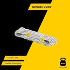 Bungee Cord Elastic Shock Cord 5/32" x 25' Bungee Rope for DIY, Tie Downs, Kayak and Outdoor - White&Black