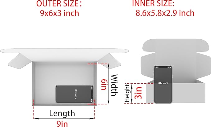 Small Brown Shipping Boxes for Small Business Pack of 25-9x6x3 inches Cardboard Corrugated Mailer Boxes for Shipping Packaging Craft Gifts Giving Products