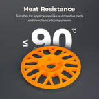 FLASHFORGE ABS Pro Filament 1.75mm Orange, 3D Printer Filament 1kg (2.2lbs) Spool-Dimensional Accuracy +/- 0.02mm, Hot Deformation Below 90℃, Great for Printing Heat-Resistant Functional Parts