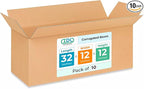 Long Shipping & Moving Boxes 32x12x12 inches (10-Pack) - Extra Strength 200 lb vs Regular - Corrugated Packing Boxes for USPS/UPS/FEDEX - Cardboard Box for Delivery - Long Box by IDL Packaging