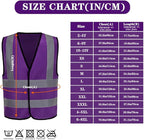 AYKRM 12 colour High visibility viz vest hi vis viz reflective work construction safety vest (XS-8XL)