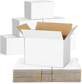40-Pack-Small-Shipping-Boxes-6x4x4, Corrugated-Cardboard-Boxes-for-Packaging-Small-Business, White-Boxes-Mailers