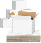 40-Pack-Small-Shipping-Boxes-6x4x4, Corrugated-Cardboard-Boxes-for-Packaging-Small-Business, White-Boxes-Mailers