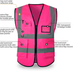 High Reflective Safety Vest for Men Women Breathable With Pocket Zipper for Build Oudoor Work Meet ANSI/ISEA Standard