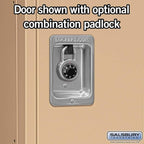Salsbury Industries 62352TN-U Double Tier 36-Inch Wide 5-Feet High 12-Inch Deep Unassembled Standard Metal Locker, Tan Brown
