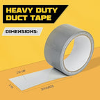 Duct Tape, Silver Tape，5 Rolls 2 inches x 30 Yards ducttape,Strong, Flexible,Heavy Duty Duct Tape，Waterproof Bulk Value for Indoor & Outdoor Repairs, Industrial Use