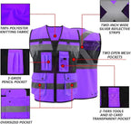 Safety Vest High Visibility Reflective Construction Vest for Men Women