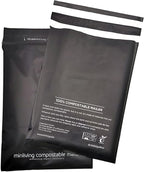 Mailing Pouches 10x13 inch - Plant-Based Materials, Double Seal Closure, Tear Resistant, Extra Thick Design - 50 Reusable Shipping Bags
