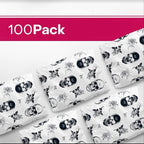 10x13 Poly Mailers – Skull Rose – Waterproof, Tear-Resistant Shipping Bags with Adhesive Seal – 100 Pack – Package Mint