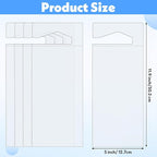 5 Pcs Placard Holder Clear Parking Permit Holder Permit Placard Protective Organizer Set Rearview Mirror Hanger for Car Passes Stickers Permits
