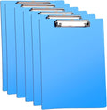 Plastic Clipboards, 6 Packs A4 Size Clip Boards, Paper Clips, Nursing Clipboard, Paper Clip Holder, Writing Board, Document Holder