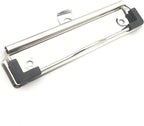 10Pack Clipboard Clips 4.72" Mountable Metal Clipboards Hardware with Rubber Grip and Hanging Hole