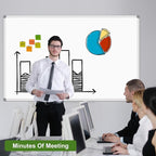 Lockways Large Dry Erase Board 72 x 48 Inch, Magnetic White Board for Wall, Aluminium Frame Whiteboard with Marker Tray for Office & School