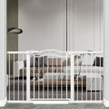 Fairy Baby 57.1"-59.8" Extra Wide Press Mounted Baby Gate Indoor for Kids Or Pets Walk Thru No Drill Long Dog Gates for The House Doorway Child Safety Gate